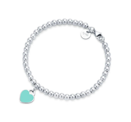 Women's Return to Tiffany Tiffany Blue Heart Tag Bead Bracelet
