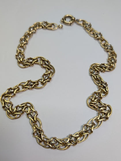 14ct White/Yellow Gold Fantasy Chain