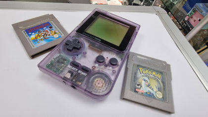 Game Boy Pocket Handheld Console + 2 games