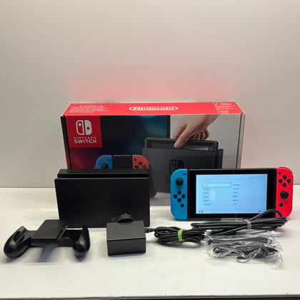 Nintendo Switch Console with Neon Red/ Neon Blue Joy Cons 32GB Boxed