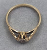 9ct Gold Diamond Ring Size "O"