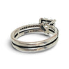 Pandora Double Band Heart Ring - Size 54