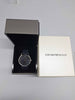 Emporio Armani Unisex Quartz Three Hand Watch - Blue Leather Strap - Boxed in excellent condition