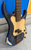 Axl Badwater Electric 4 String Bass Guitar - Distressed Blue Crackle