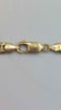 9ct 375 Yellow gold chain box link style 18" 11.047g boxed