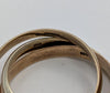 9CT 375 HALLMARKED, YELLOW GOLD/ROSE GOLD/WHITE GOLD, TRI RING, SIZE:T/9.5, 5,4G
