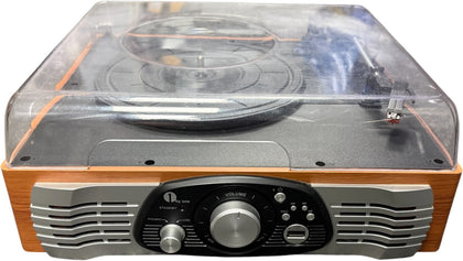 1 By One Belt-Drive 3-Speed Stereo Turntable