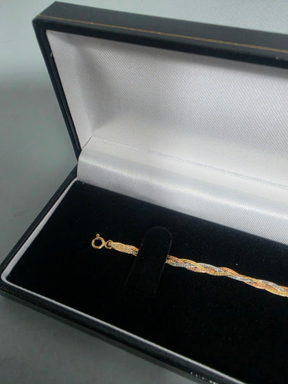 9ct GOLD B/LET 1.4G 375 7'' in Length (WHITE, YELLOW, ROSE)