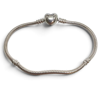Pandora Moments Silver Heart Clasp Bracelet