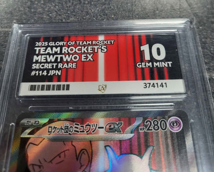 Team Rockets Mewtwo EX - 2025 - 114/098 JPN - ACE 10 Gem Mint