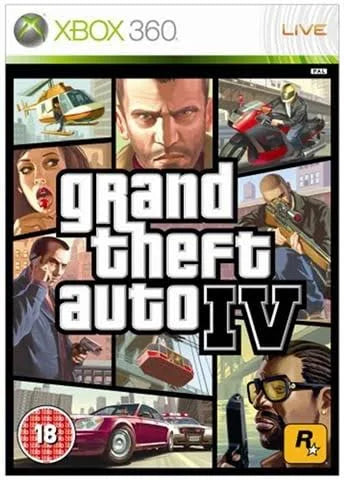 Microsoft XBOX 360 Games Grand Theft Auto 4 (GTA IV)