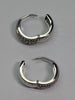 14ct White Gold Reflective Earrings