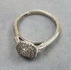 9ct White Gold Diamond Ring Size L1/2