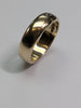 9CT GOLD WEDDING BAND RING  SIZE T 1/2 PRESTON STORE