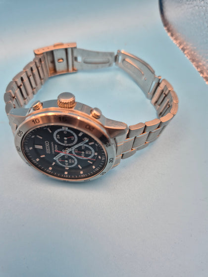 Seiko chronograph 100m mens watch