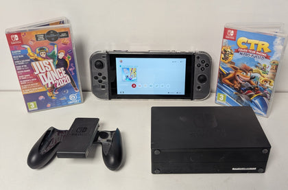 Nintendo Switch Console - Grey & 2 Games