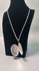 925 Sterling Silver Rope Chain Necklace With Opening Oval Locket Pendant - 32 Grams - 24" Long * BRAND NEW*