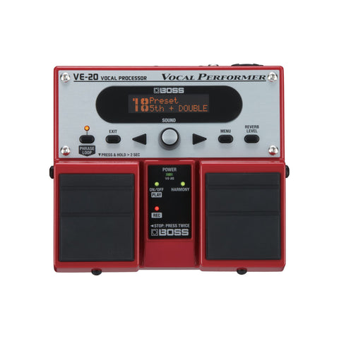 BOSS VE-20 Vocal Performer Twin Pedal