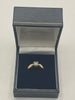 9ct Gold Ring With Clear Stone - L
