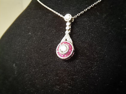18ct White Gold DIA Necklace - 17.5Inch - 3.10g - Great Yarmouth