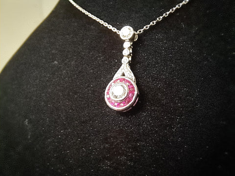 18ct White Gold DIA Necklace - 17.5Inch - 3.10g - Great Yarmouth