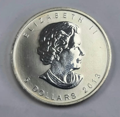 2013 Canada 5 Dollar Coin Buffalo 1 Ounce .999 Silver