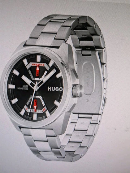 HUGO Men's Stainless Steel Expose Watch 1530242 Boxed