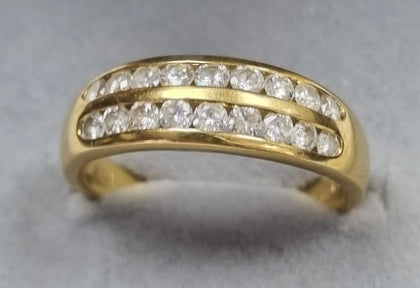 18ct Gold Diamond Ring (1ct) - Size U