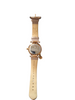Womens Pink/Silver Orb Pastelle Leather Watch