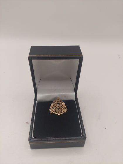 9k Gold Ring Size O 2.2G Hallmarked(375)&Tested