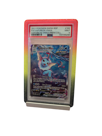 Graded 2021 Pokemon Card FA/Vaporeon VMAX (Graded 9 By PSA)