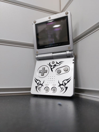 Game Boy Advance SP AGS-001 Console, Tribal Silver, Unboxed