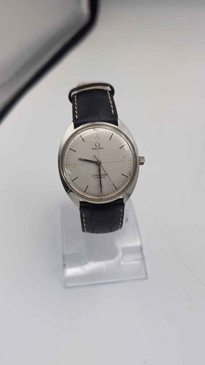 Omega Seamaster Cosmic 1967 Steel Automatic Vintage Watch - Unboxed W/ Generic Leather Strap (Missing the 12,3,6 & 9 hour batons)