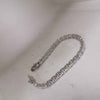 925 CZ Silver Bracelet 22g 8" BOX INCLUDED Never Used