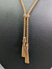 9ct Gold Necklace With Gold Tassels
