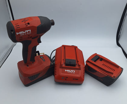 Hilti Cordless Screwgun SID 4-A22 with 2 x CPC 5.2Ah batteries and charger UNBOXED