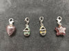 Jens Aagaard Silver Oval Link Bracelet with Silver & Glass/Enamel Charms