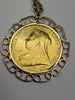 1898 Full Sovereign Pendant & 24" Necklace