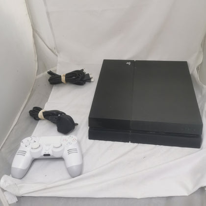 Sony Playstation 4 Console 500GB - Black with controller and wires