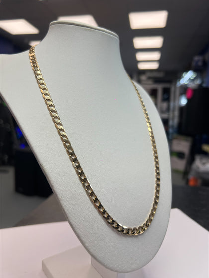 9CT GOLD CURB CHAIN 20.5