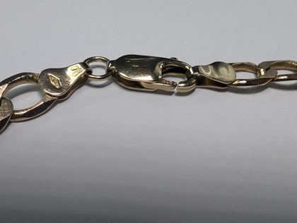 9CT GOLD CURB BRACELET 8.70G PRESTON STORE