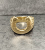 9ct Yellow Gold Chunky Horseshoe Ring - Size z