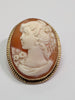 9ct Gold Cameo Brooch