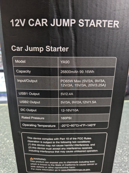 Yaber Auto Ya90 Car Jump Starter /power Pack Boxed