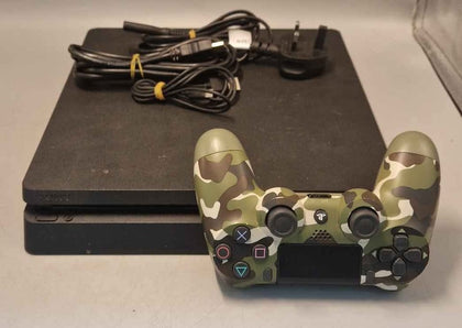 Sony PlayStation 4 Slim Console 500GB - Unboxed With Camo Controller & Wires