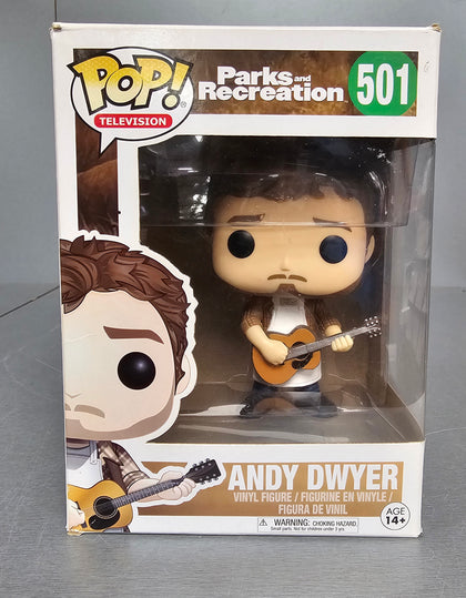 Funko POP! Parks & Recreation Vinyl Parks and Recreation Andy Dwyer Figure #501 **Collection only**