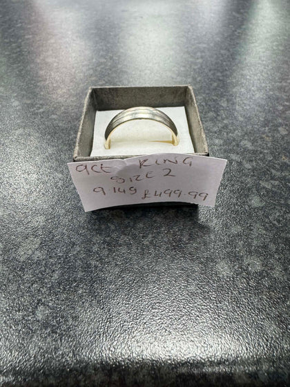 Gold wedding ring **9ct** **Size 2**  **9.14 Grams** **Hallmarked**