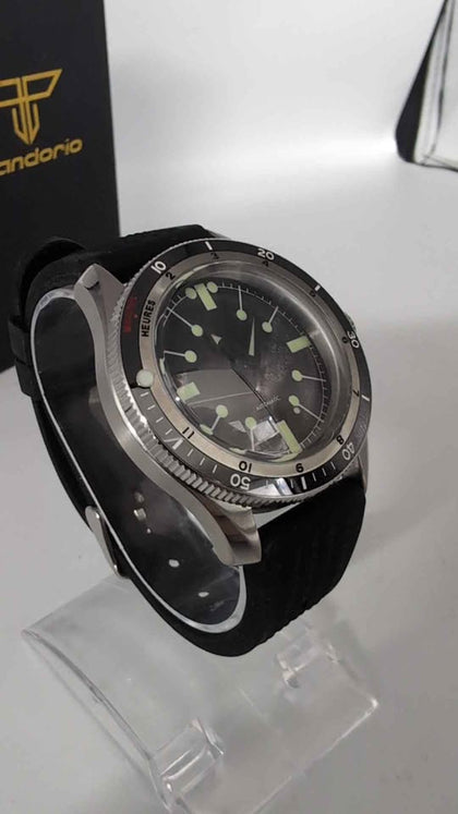 Tandorio Mens Automatic Divers Watch With Rubber Strap - Boxed (Seiko Movement)