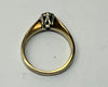 9CT YELLOW GOLD DIAMOND RING SIZE J
