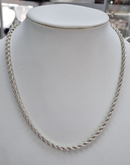 Silver Rope Chain 20